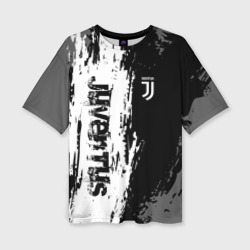Женская футболка oversize 3D Juventus Ювентус