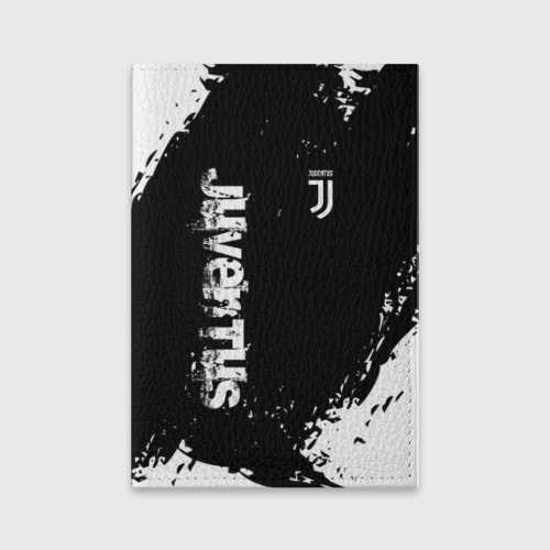 Обложка для паспорта матовая кожа Juventus Ювентус, цвет синий