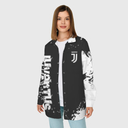 Женская рубашка oversize 3D Juventus Ювентус - фото 2