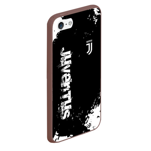 Чехол для iPhone 5/5S матовый Juventus Ювентус, цвет коричневый - фото 3