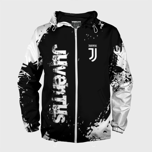Мужская ветровка 3D Juventus Ювентус, цвет белый