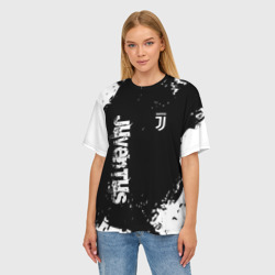 Женская футболка oversize 3D Juventus Ювентус - фото 2