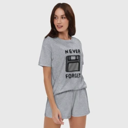 Женская пижама с шортиками хлопок Дискета - фото 2