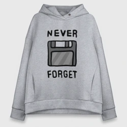 Женское худи Oversize хлопок Дискета