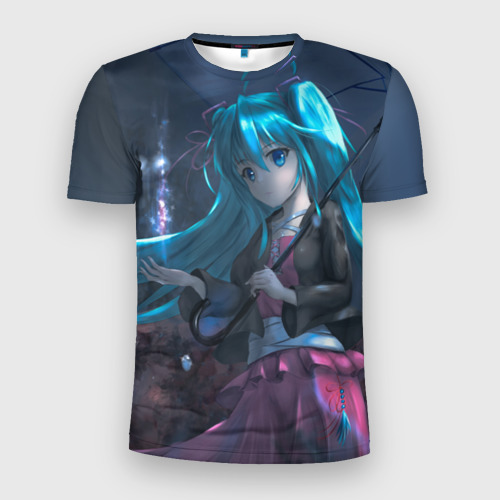 Мужская футболка 3D Slim Miku