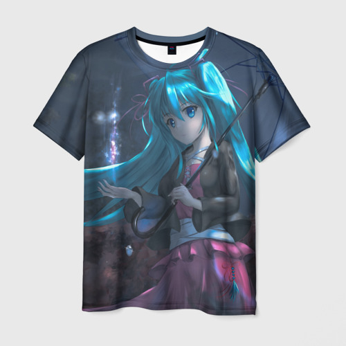 Мужская футболка 3D Miku, цвет 3D печать