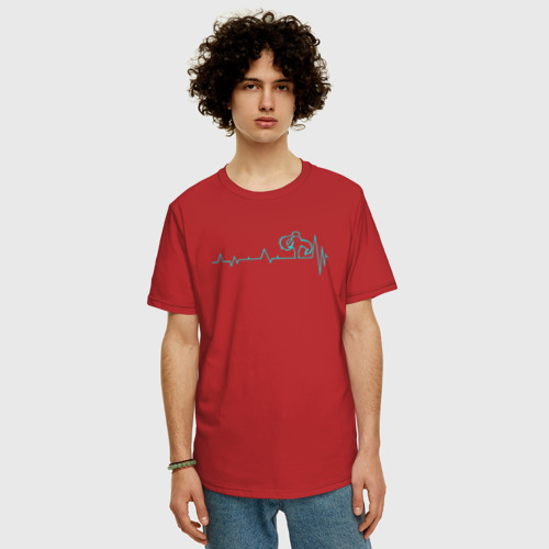 Мужская футболка хлопок Oversize с принтом Miku Vocaliod, фото на моделе #1