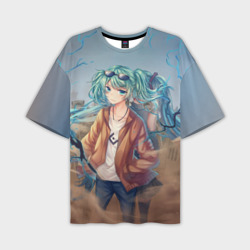 Мужская футболка oversize 3D Suna Miku