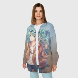 Женская рубашка oversize 3D Suna Miku - фото 2