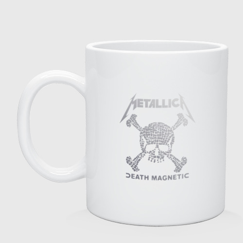 Кружка керамическая Metallica, death magnetic, цвет белый