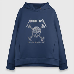 Женское худи Oversize хлопок Metallica, death magnetic