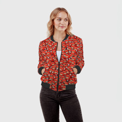 Женский бомбер 3D Угандийские Наклзы мем - фото 2