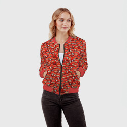 Женский бомбер 3D Угандийские Наклзы мем - фото 2