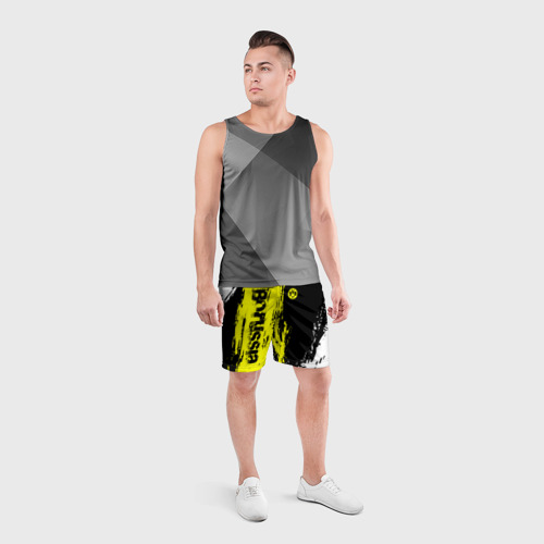 Мужские шорты спортивные Borussia sport, цвет 3D печать - фото 4