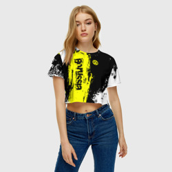 Женская футболка Crop-top 3D Borussia sport - фото 2