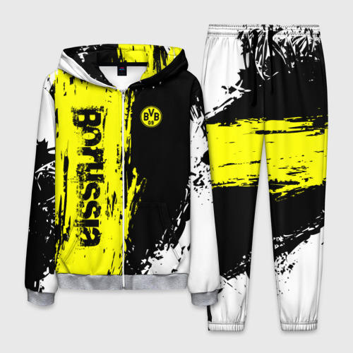 Мужской костюм 3D Borussia sport, цвет меланж