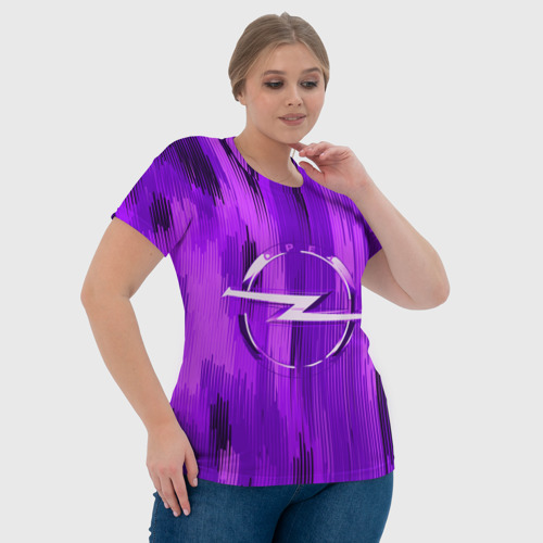 Женская футболка 3D Opel abstract sport 2018, цвет 3D печать - фото 6