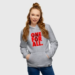 Женская толстовка хлопок Один за всех - фото 2