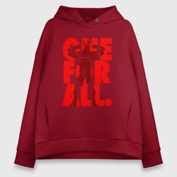 Женское худи Oversize хлопок Один за всех