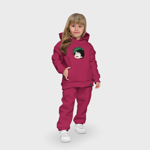 Детский костюм хлопок Oversize Midoriya, цвет маджента - фото 7