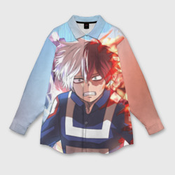 Женская рубашка oversize 3D My Hero Academia напрягся