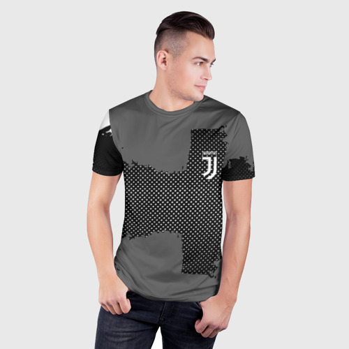 Мужская футболка 3D Slim JUVENTUS SPORT , цвет 3D печать - фото 3