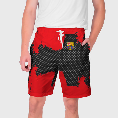 Мужские шорты 3D BARCELONA SPORT RED, цвет 3D печать