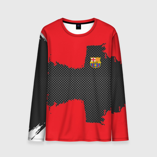 Мужской лонгслив 3D BARCELONA SPORT RED