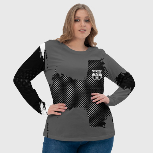 Женский лонгслив 3D BARCELONA SPORT GRAY - фото 6