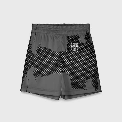 Детские спортивные шорты 3D BARCELONA SPORT GRAY, цвет 3D печать