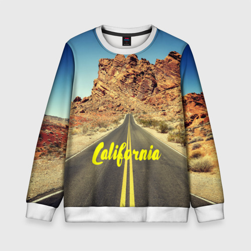 Детский свитшот 3D California collection, цвет 3D печать