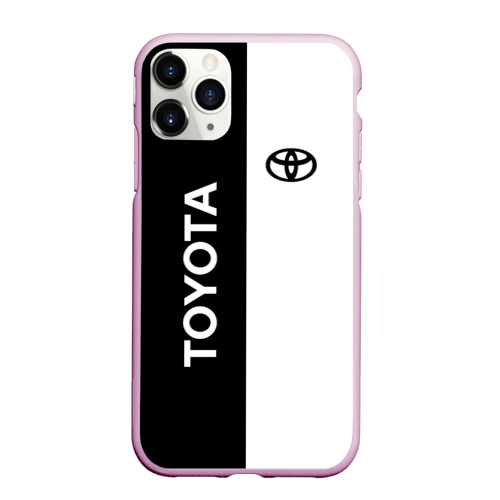 Чехол для iPhone 11 Pro Max матовый Toyota, цвет розовый