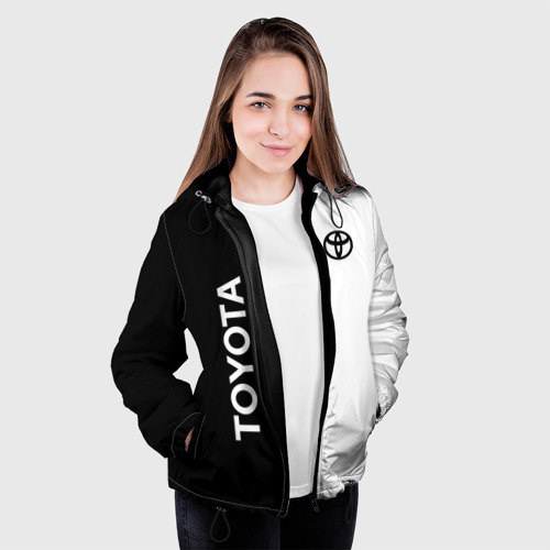 Женская куртка 3D Toyota, цвет черный - фото 4