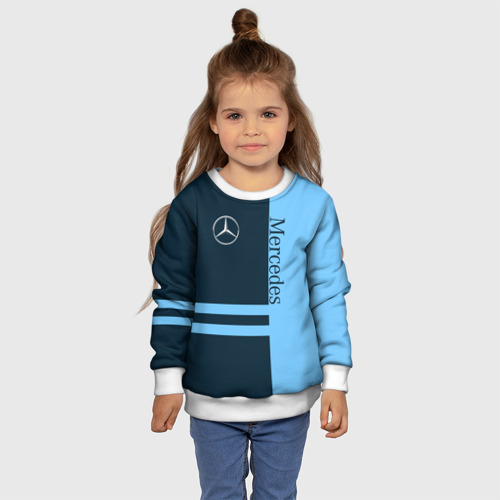 Детский свитшот 3D Mercedes, цвет 3D печать - фото 7