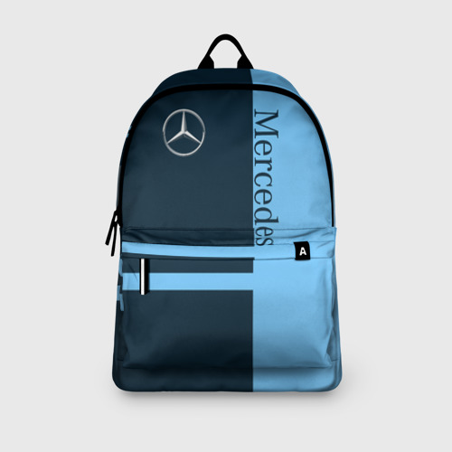 Рюкзак 3D с принтом Mercedes, вид сбоку #3