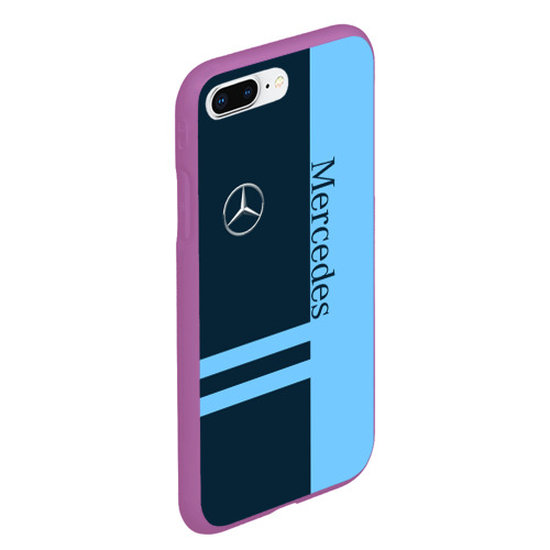 Чехол для iPhone 7Plus/8 Plus матовый с принтом Mercedes, вид сбоку #3