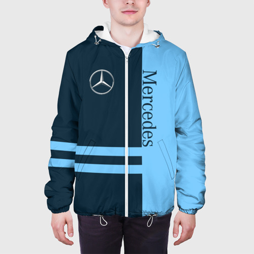 Мужская куртка 3D Mercedes, цвет 3D печать - фото 4