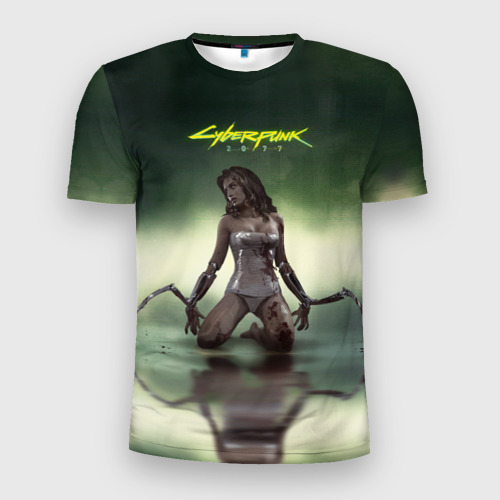 Мужская футболка 3D Slim Cyberpunk2077, цвет 3D печать