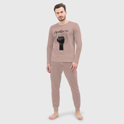 Мужская пижама с лонгсливом хлопок Агата Кристи - фото 2