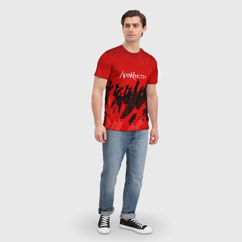 Мужская футболка 3D Агата Кристи, цвет 3D печать - фото 5