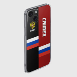 Чехол для iPhone 15 силиконовый с защитой камеры Crimea Крым - фото 2