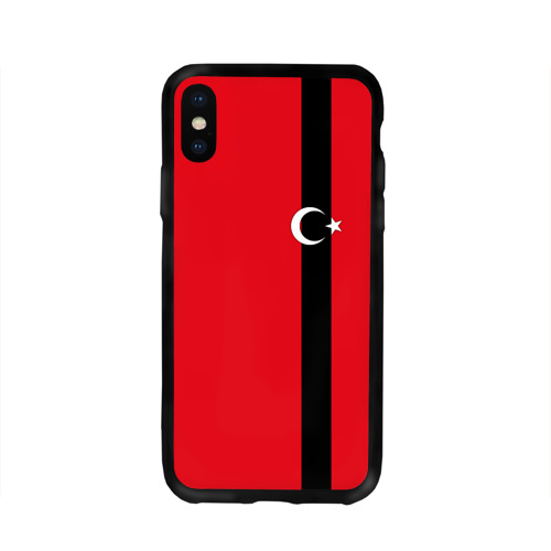 Чехол для Apple iPhone X силиконовый глянцевый Турция лента Фото 01 Чехол для Apple iPhone X силиконовый глянцевый Турция лента Фото 01