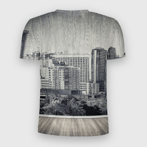 Мужская футболка 3D Slim Город в стиле ретро - фото 2
