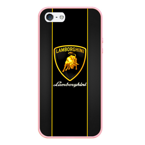 Чехол для iPhone 5/5S матовый Lamborghini, цвет баблгам