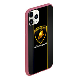 Чехол для iPhone 11 Pro Max матовый Lamborghini - фото 2