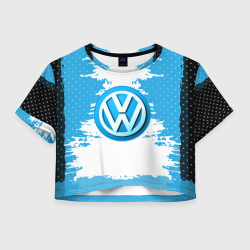 Женская футболка Crop-top 3D Volkswagen , цвет 3D печать