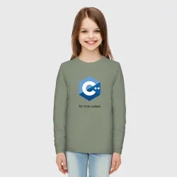 Детский лонгслив хлопок C++ for true coders - фото 2