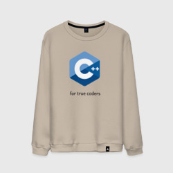 Мужской свитшот хлопок C++ for true coders