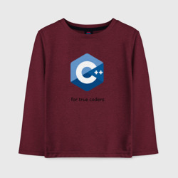 Детский лонгслив хлопок C++ for true coders