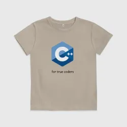 Детская футболка хлопок C++ for true coders